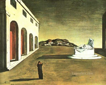  Chirico Lienzo - melancolía de un hermoso día 1913 Giorgio de Chirico Surrealismo metafísico